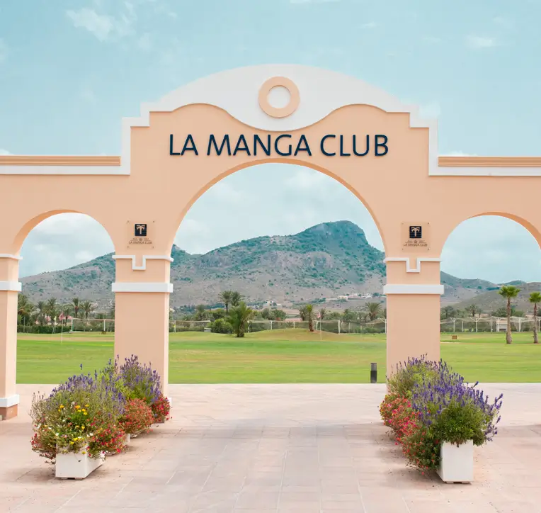 Are with La Manga Club on it with the course in the background.